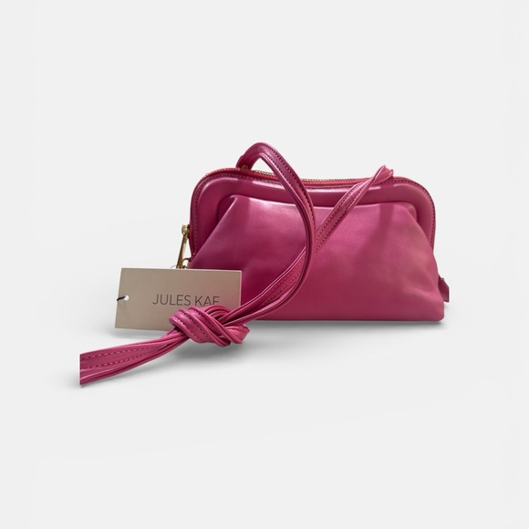Jules Kae Handbags - Jules Kae Pink Clutch Wristlet
